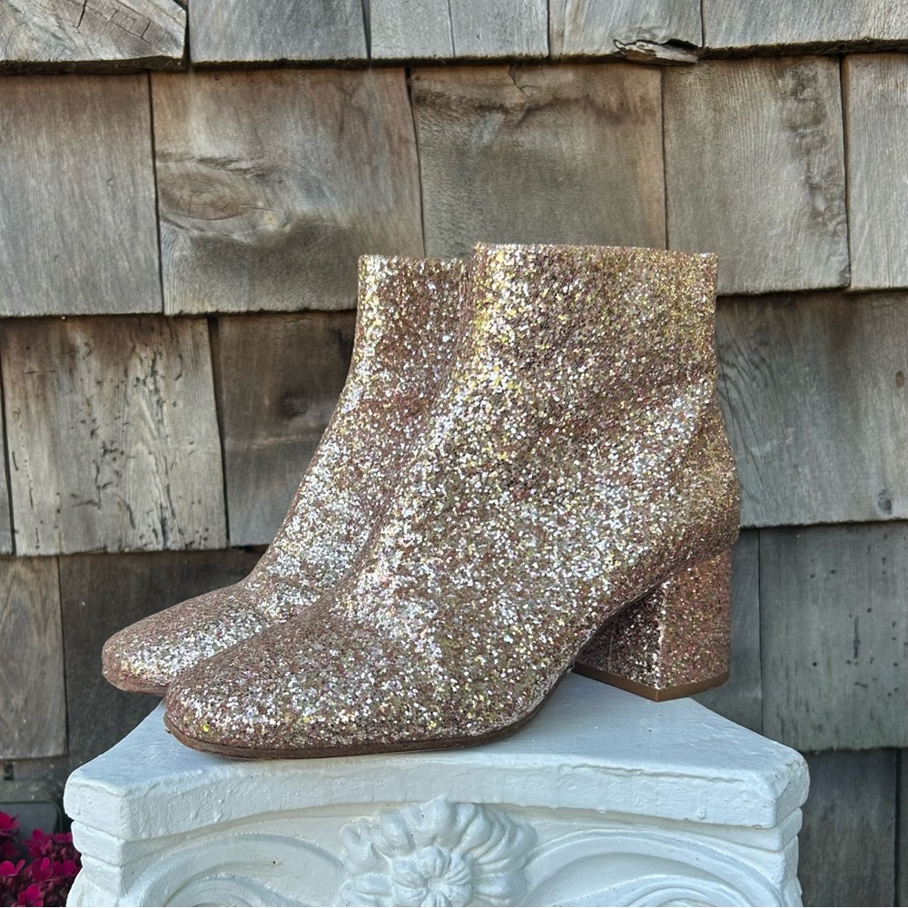 ASH Glittery Pink Ankle Boots